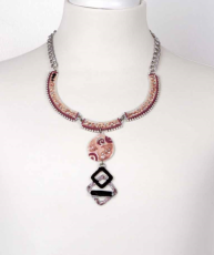 Elisa Cavaletti Kette Necklace Collier pink ELW190505502  Herbst Winter 2019 2020