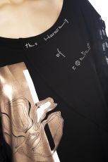 Elisa Cavaletti T-Shirt schwarz rose gold EJP245017200 Sommer 2024