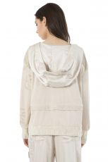 Elisa Cavaletti Sweatshirt beige Kapuze EJW235503708 Herbst Winter 2023 2024