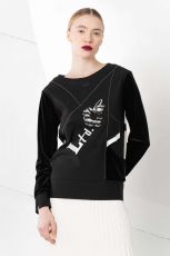 Elisa Cavaletti Sweatshirt Pullover nero EJW245519909 Herbst Winter 2024 2025