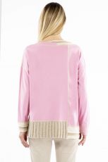 Elisa Cavaletti T-Shirt Pullover rosa Rundhals ELW215011804 Herbst Winter 2021 / 2022
