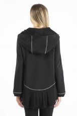 Elisa Cavaletti Jacket schwarze Jacke mit Kapuze ELW217032502