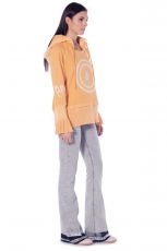 Elisa Cavaletti Sweatshirt mit Kapuze Pullover hell orange ELW235540602 Herbst Winter 2023 2024