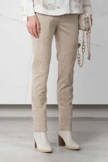 Elisa Cavaletti beige Jeans Hose Stickerei ELW246032500 Herbst Winter 2024 2025