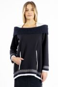 Elisa Cavaletti Oversized Sweatshirt T Shirt dunkelblau EJW215526203R Herbst Winter 2021 2022
